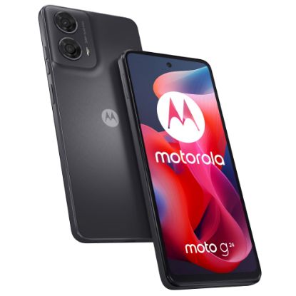 Picture of MOTOROLA G24 4/128GB CRNI (Matte Charcoal) + punjac + silikon