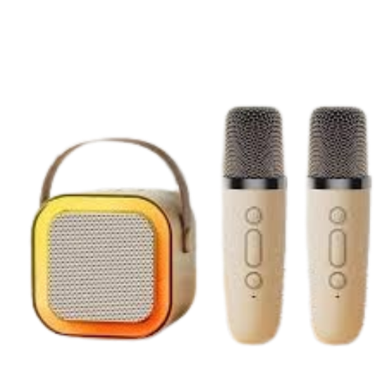 Picture of Karaoke bluetooth zvučnik sa 2 mikrofona P8, Bež