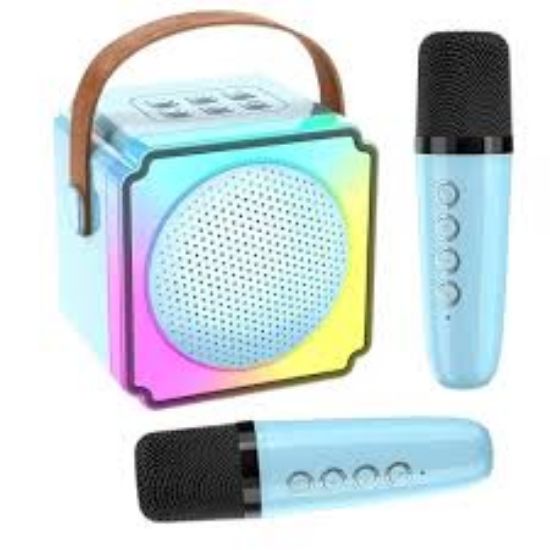 Picture of Karaoke bluetooth zvučnik sa 2 mikrofona P8, Plavi