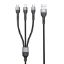 Picture of USB data kabal Superior SU-K106 3in1 Lightning/Micro/Type C 1m crni